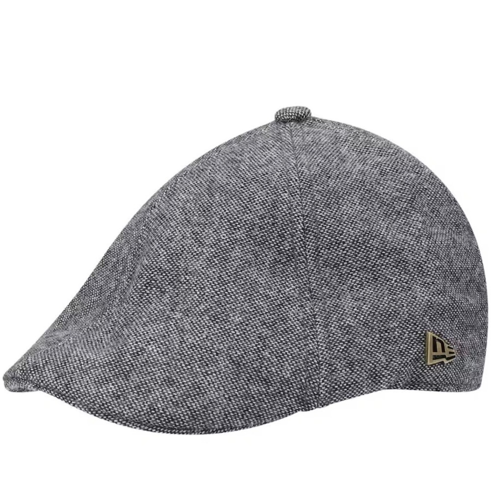 New Era NFL Oakland Raiders Grey Wool Blend Flat Cap Ivy Hat Mens Large